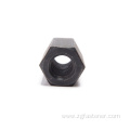 long coupling round hexagon connection nuts black oxide